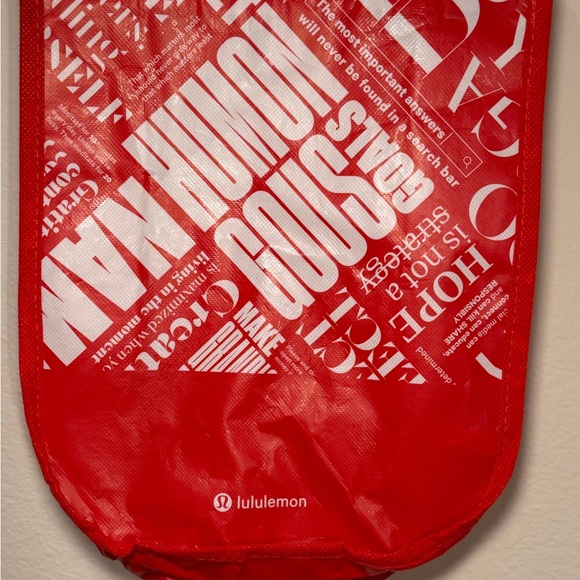 Lululemon Athletica Bold Red Shopper Bag - Picture 3 of 8